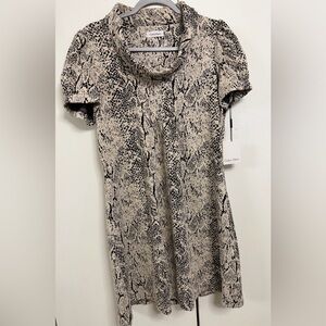 Calvin Klein Snake-Print Shift Dress